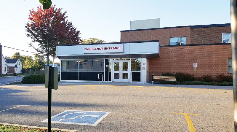 A photo of the Almonte General Hospital Emergency Department entrance.