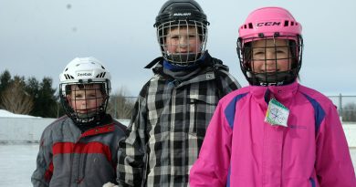 A photo of three skaters in Corkery.