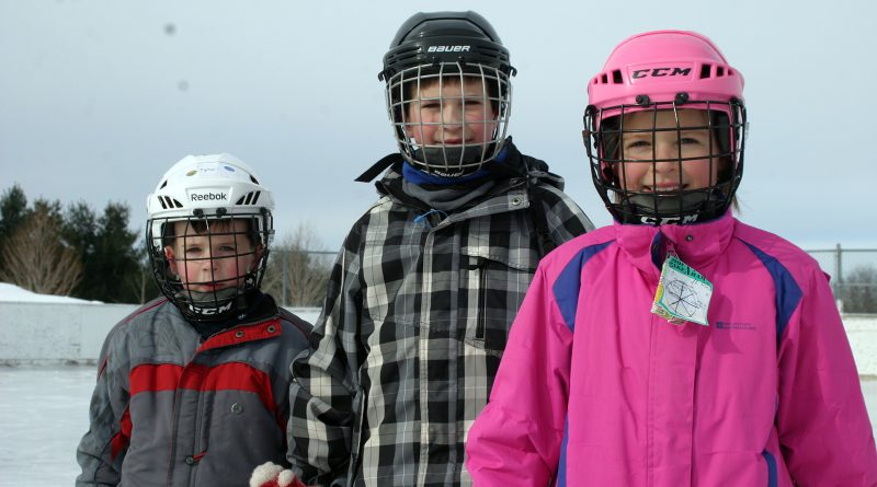 A photo of three skaters in Corkery.