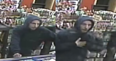 Two photos of the suspect.