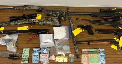 A photo of what was confiscated in a Mississippi Mills drug bust.