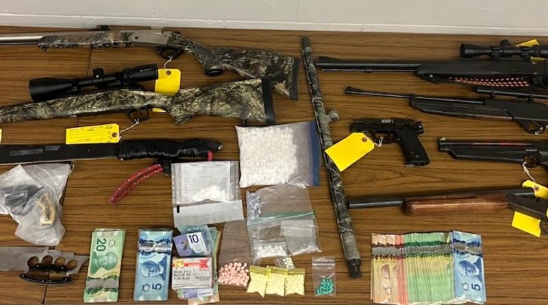 A photo of what was confiscated in a Mississippi Mills drug bust.