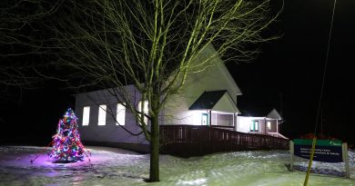 A photo of the Galetta Community Centre just after Christmas.