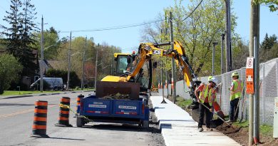 A photo of sidewalk repair in Carp.