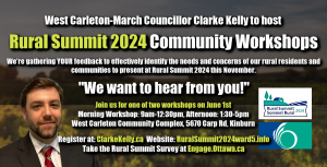 An ad promoting the Rural Summit Workshops.
