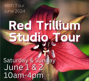 An ad for the 48th Red Trillium Studio Tour scheduled for June 1 and 2. Click the ad for more info.