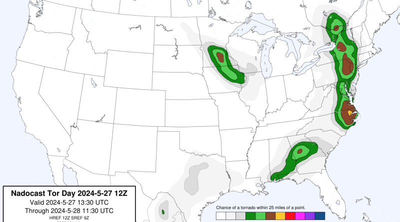 A mat of tornado possibilities.