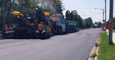 A photo of road repair.