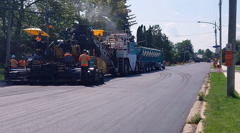 A photo of road repair.