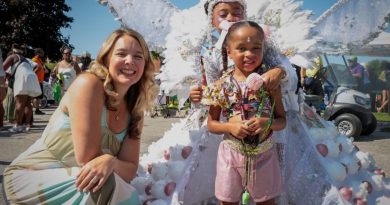 A photo of an MP with some kids.