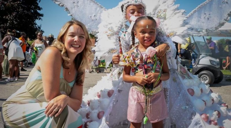 A photo of an MP with some kids.