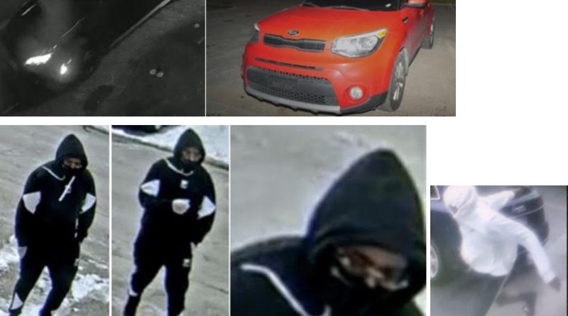 A collage of vehicles and suspects.