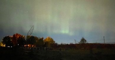 A photo of Northern Lights.