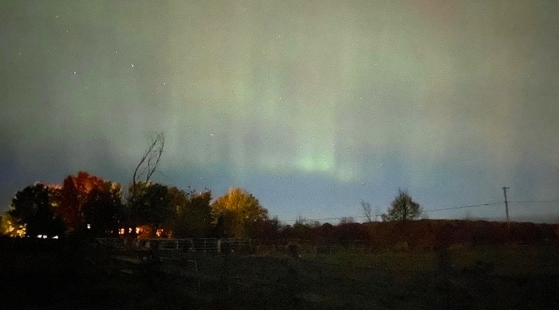 A photo of Northern Lights.