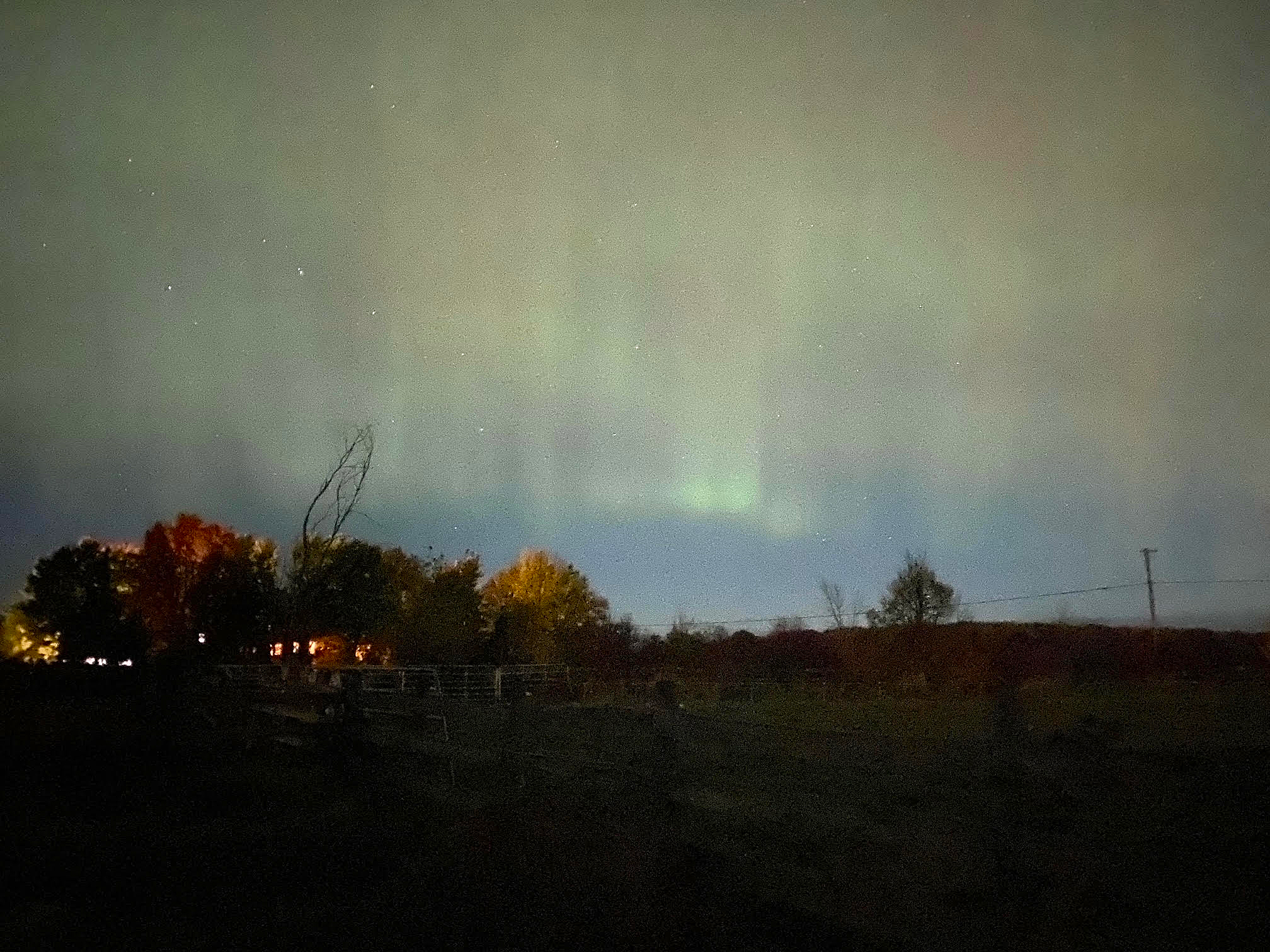 Aurora borealis lights up WC skies