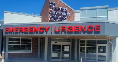 A photo of the emergency department entrance.