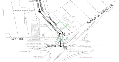 A map of the area under construction.