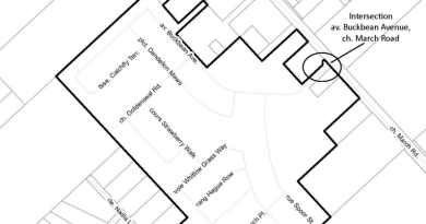 A map of the new intersection.