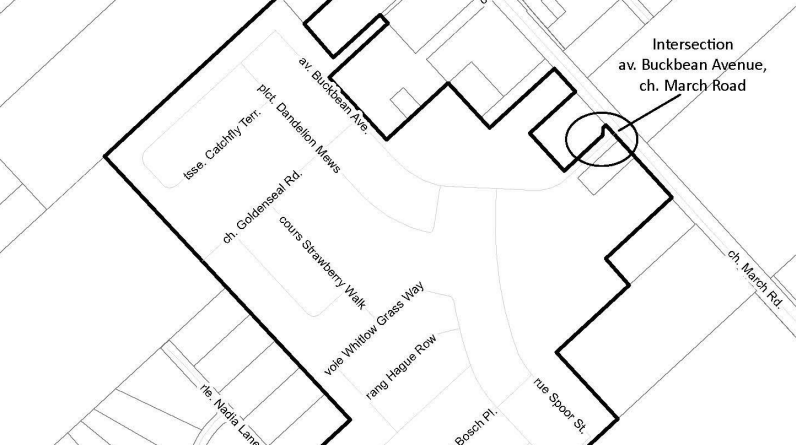 A map of the new intersection.