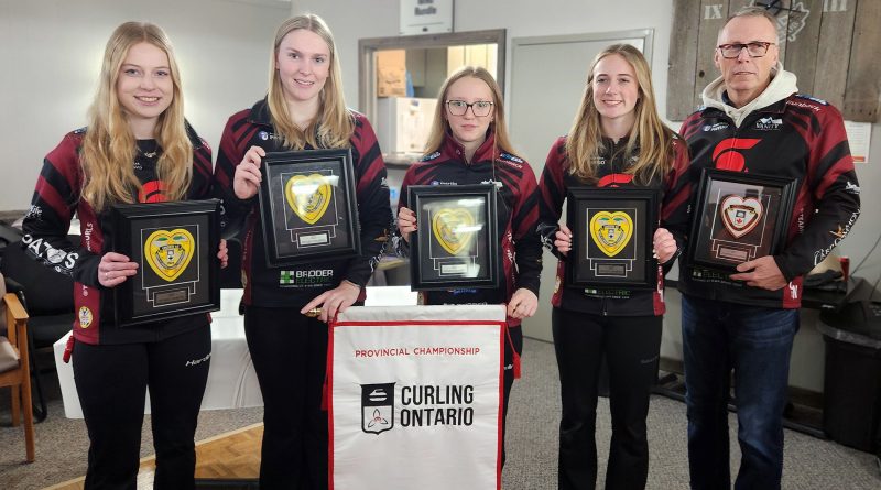 Team Frlan poses with their Team Ontario heart patches.