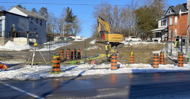 Construction action in Carp.