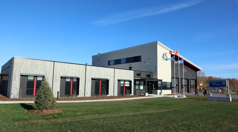 A photo of a new fire hall.