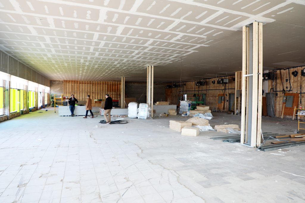 A photo of a room under construction.