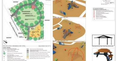 A map of a park.