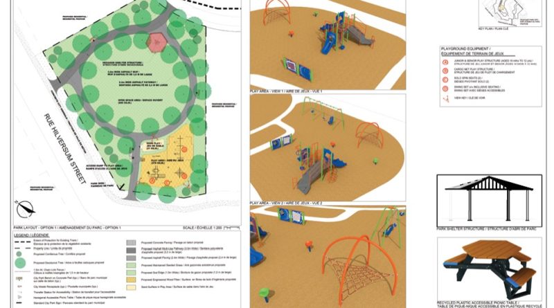 A map of a park.