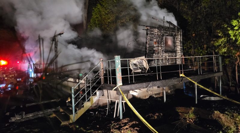 A photo of a smoking house.