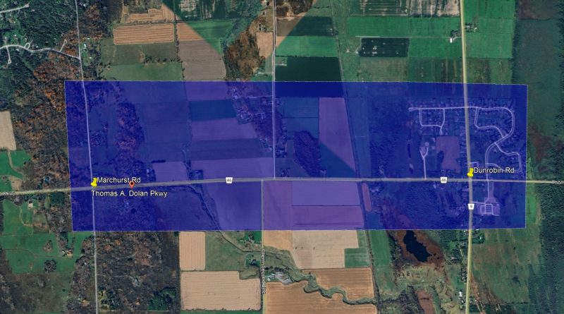 A map of the area.