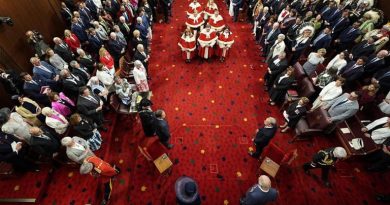 A photo of the Throne Speech.