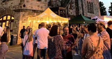 A photo of a beer festival.