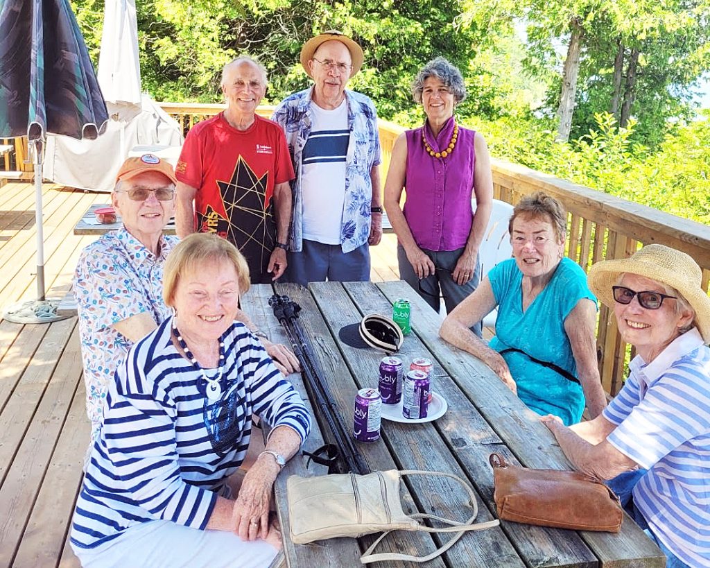 A group of people pose for a photo.
