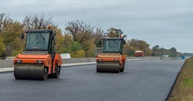 A photo of paving work.