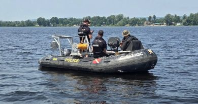 A photo of a police boat.