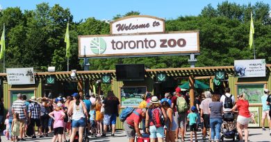 A photo of the entrance to the Toronto Zoo.