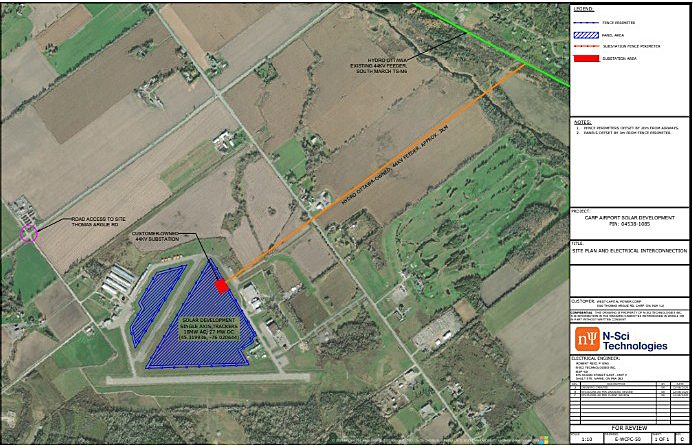 A map of the proposed area.