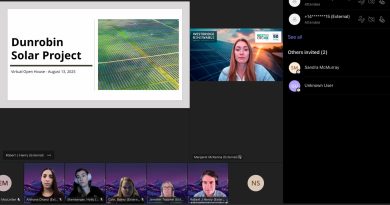 A screen shot of the virtual open house.