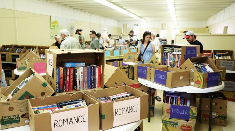 A photo of a book fair.