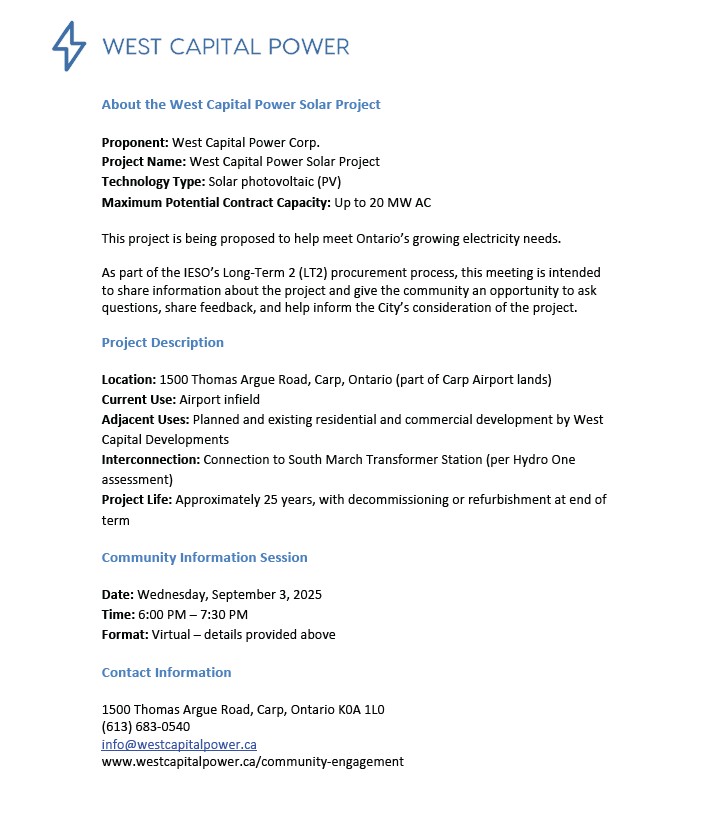 A poster for the event.