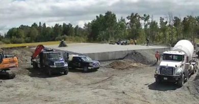 A photo of a concrete slab.