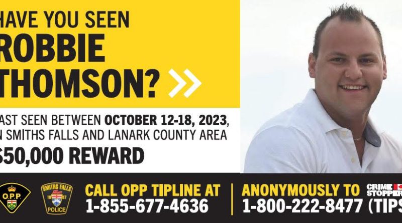 A poster for a missing man.