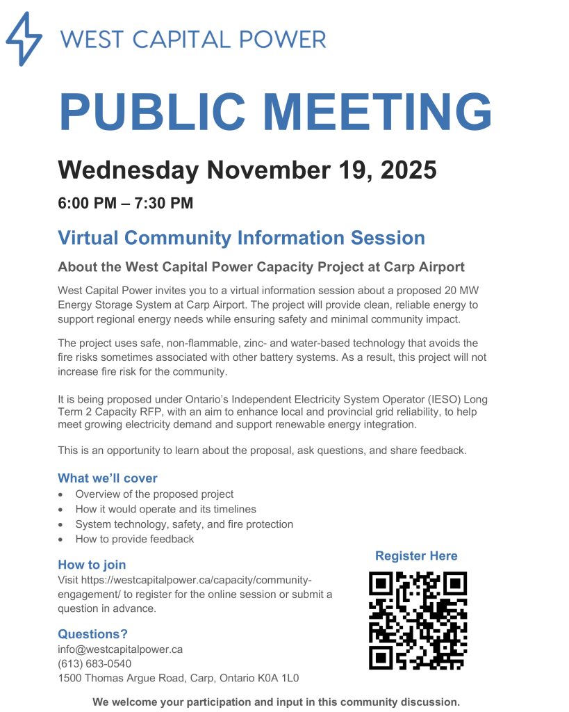 A poster for the event.