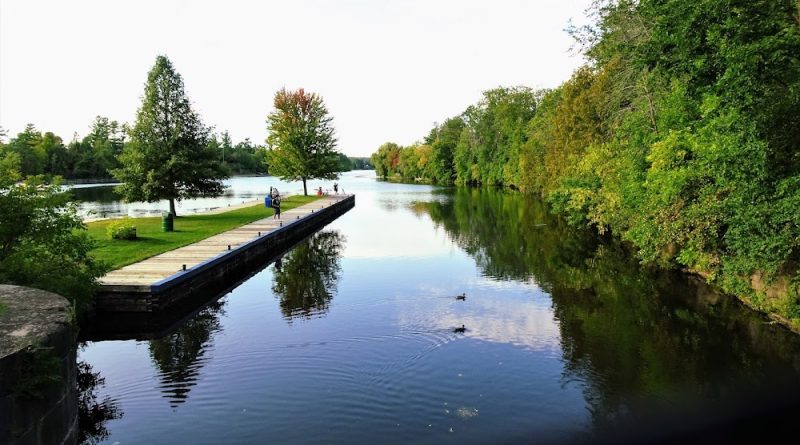 A photo of the Rideau River.