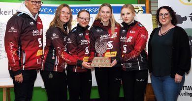 A team wins a trophy.