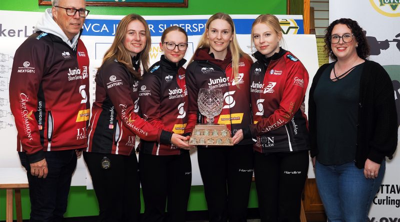 A team wins a trophy.