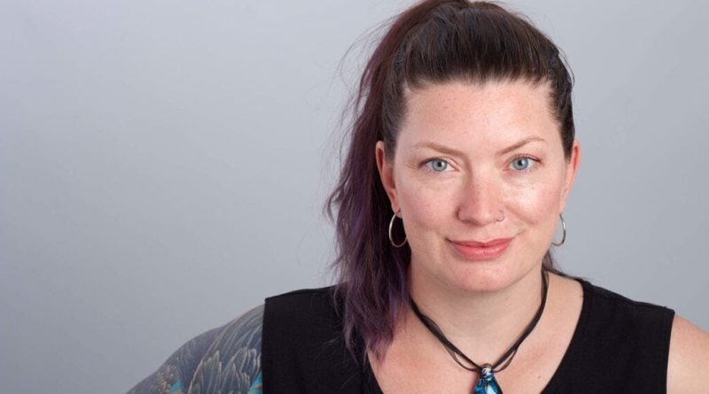 A headshot of a writer.