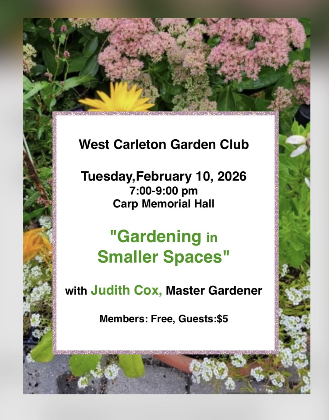 A poster for the event.