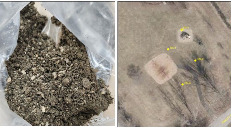 A photo of soil samples.